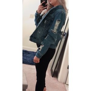Vintage Distressed Denim Jacket